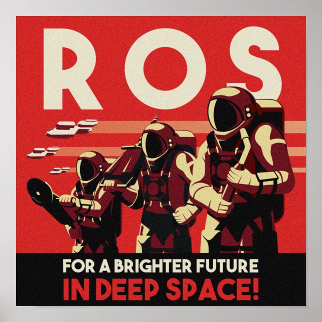 Poster des ingénieurs spatiaux - ROS (Devant)