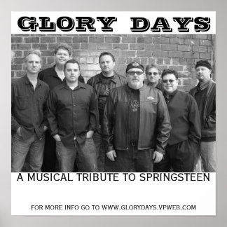 Poster des jours de gloire, GLORY, DAYS, A MUSICAL