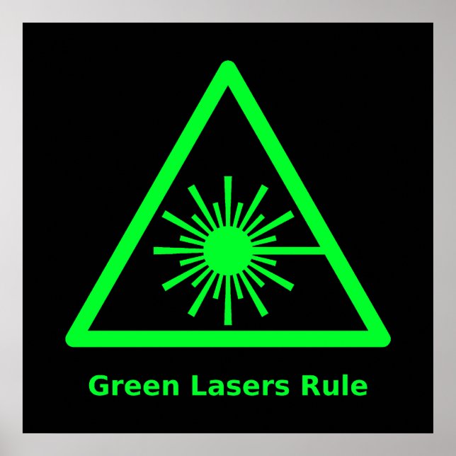 Poster des Lasers verts (Devant)