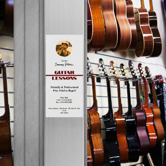 Poster des leçons de guitare