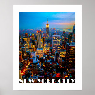 Poster des lumières de New York