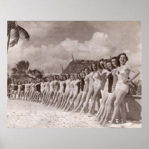 Poster des maillots de bain vintages Imprimer - 17