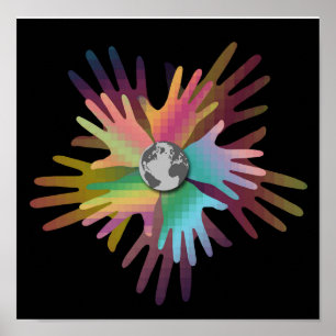 Poster des mains du monde