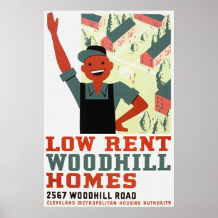 Poster des maisons Woodhill à loyer modique
