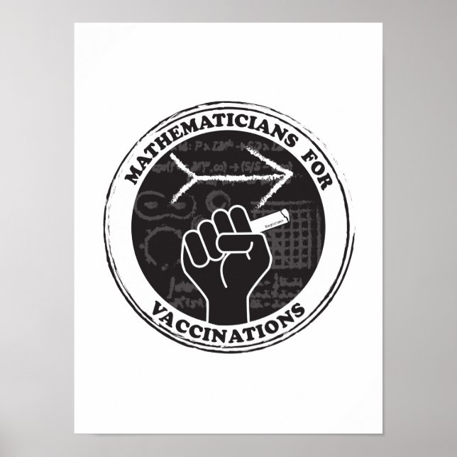 Poster des mathématiciens pour les vaccins (Devant)