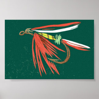 Poster des mouches à truites