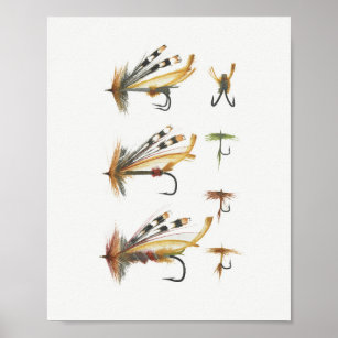 Poster des mouches de pêche #1