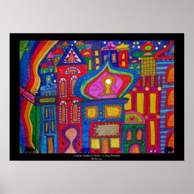 Poster des nuits arabes à Berlin (Devant)