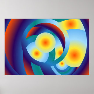 Poster des orbes arc-en-ciel