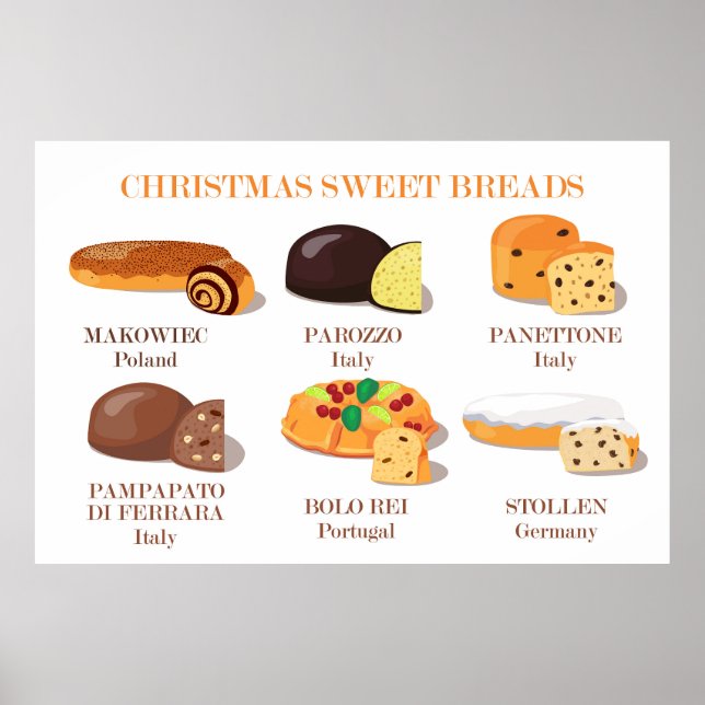 Poster des pains sucrés de Noël (Devant)