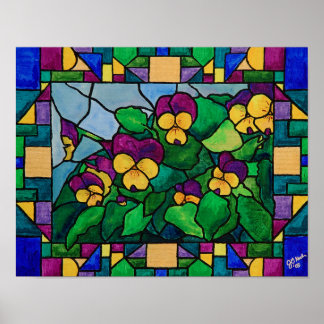Poster des panneaux en verre tendu