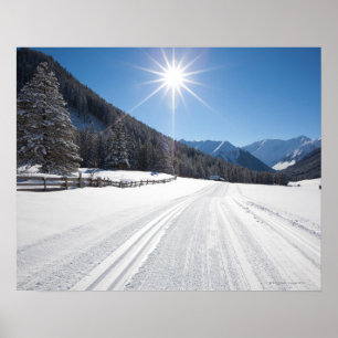 Poster des paysages hivernaux idylliques dans le berwange