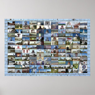 Poster des phares de l'Île-du-Prince-Édouard