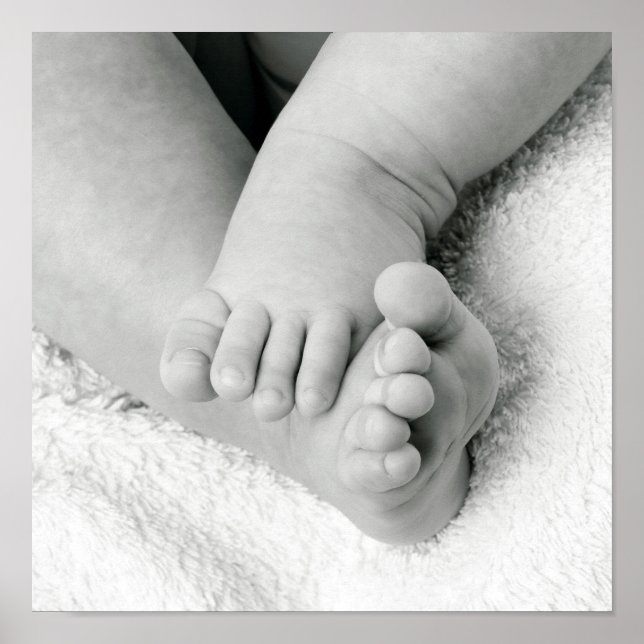 Poster des pieds pour bébé Imprimer (Devant)