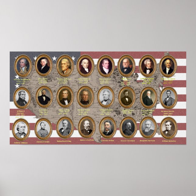 Poster des Présidents U.S.A (Devant)