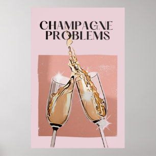 Poster des problèmes de champagne