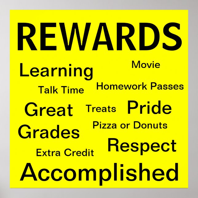 Poster des récompenses (Devant)