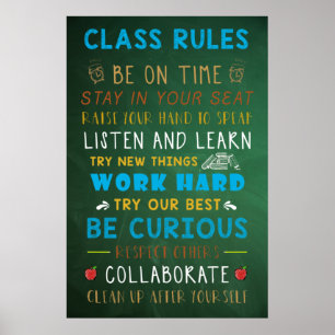 Poster des règles de classe