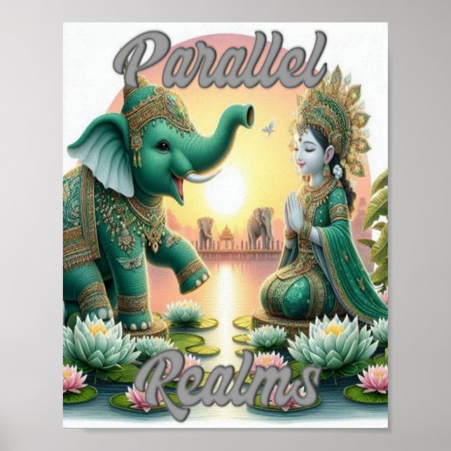Poster des royaumes parallèles (Devant)