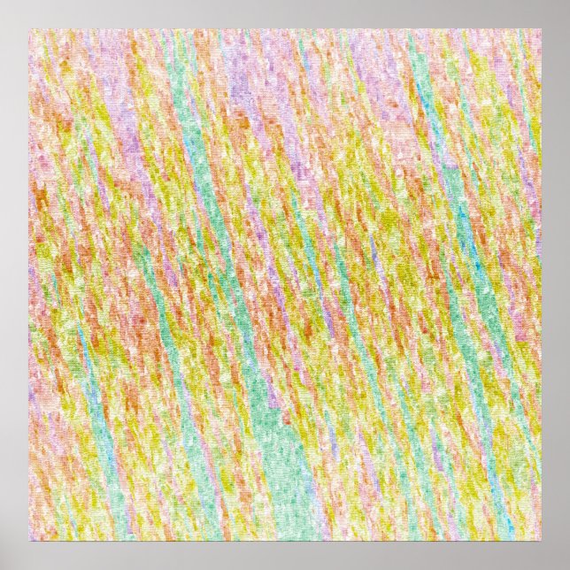 Poster des scribbles Pastel Rainbow (Devant)