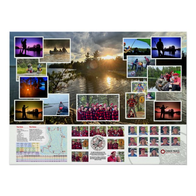 Poster des sentiers de canot 2022 Voyage au Canada (Devant)