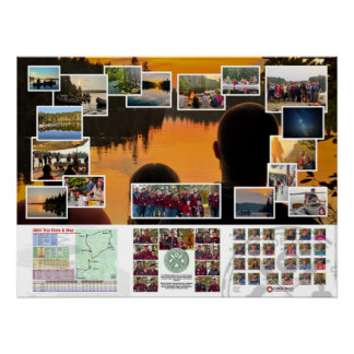 Poster des sentiers de canot 2024 Voyage au Canada