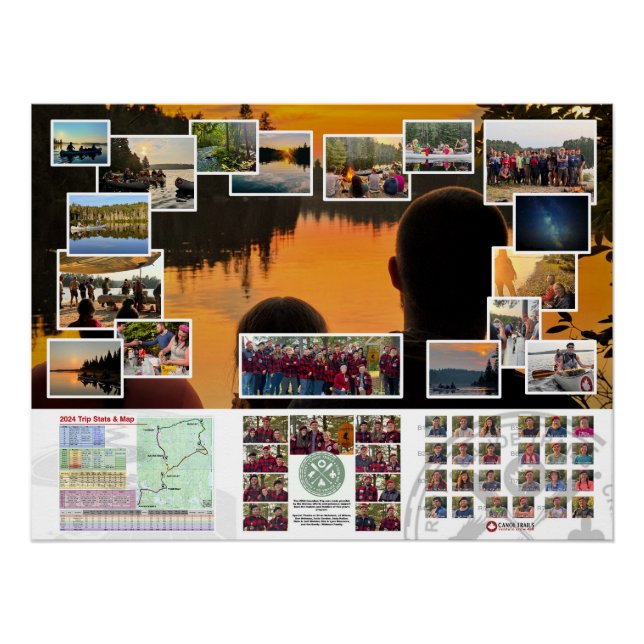 Poster des sentiers de canot 2024 Voyage au Canada (Devant)