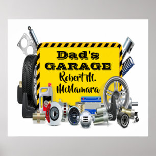 Poster des signes de garage