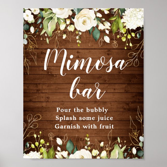 Poster des signes de la barre de Mimosa (Devant)