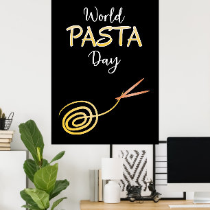 Poster des signes de la Journée mondiale des pâtes