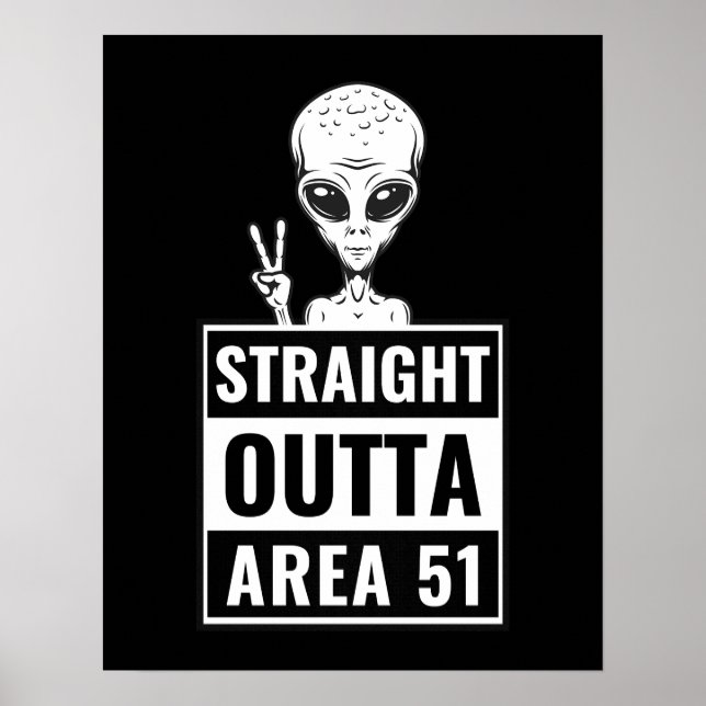 Poster des signes de paix Aliens en périphérie dro (Devant)