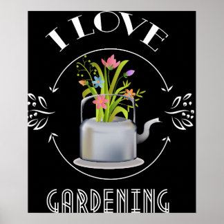 Poster des signes I Love Gardening