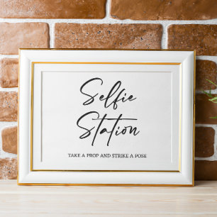 Poster des signes Mariages de Selfie Station
