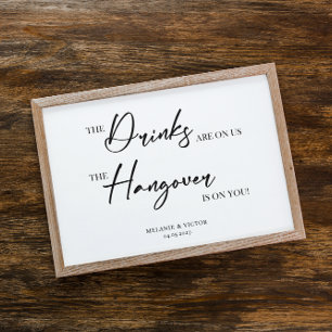 Poster des signes Mariages Open Bar