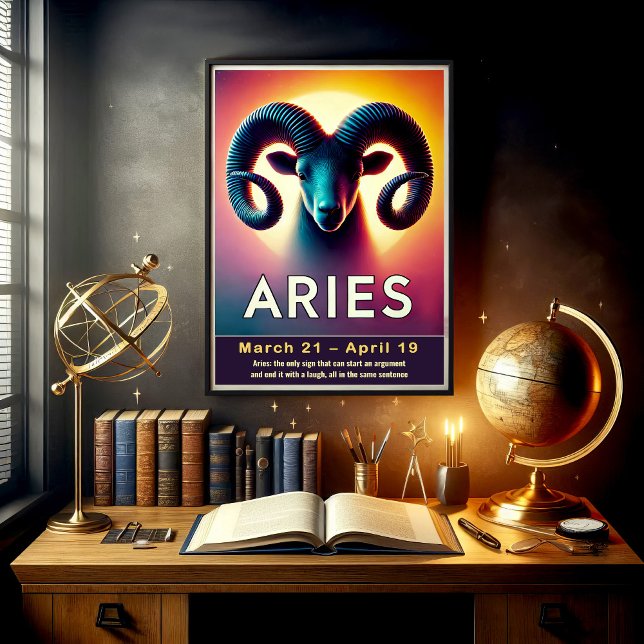Poster des signes Zodiac de Aries (Créateur téléchargé)