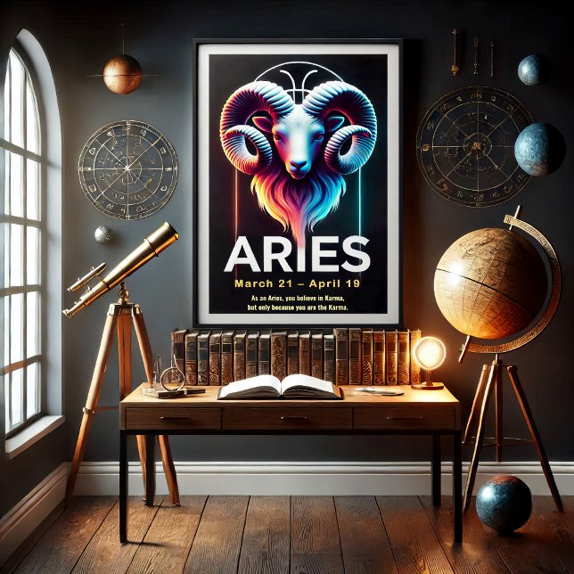 Poster des signes Zodiac de Aries (Créateur téléchargé)