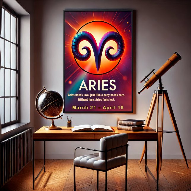 Poster des signes Zodiac de Aries (Créateur téléchargé)
