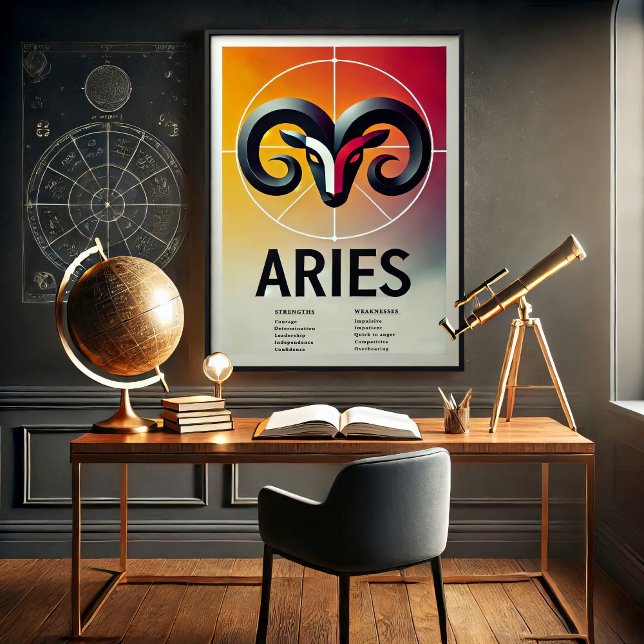 Poster des signes Zodiac de Aries (Créateur téléchargé)