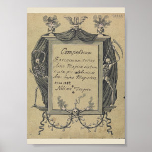 Poster des symboles occultes vintages