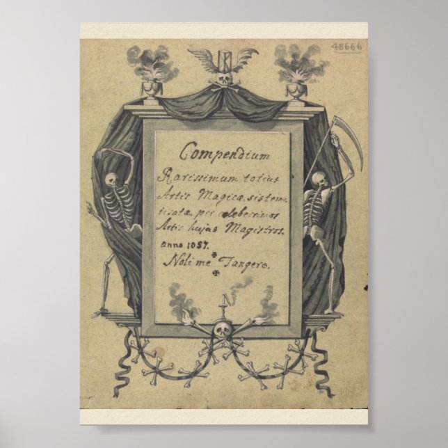 Poster des symboles occultes vintages (Devant)