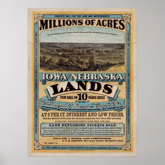 Poster des terres du milieu des années 1800 (Devant)