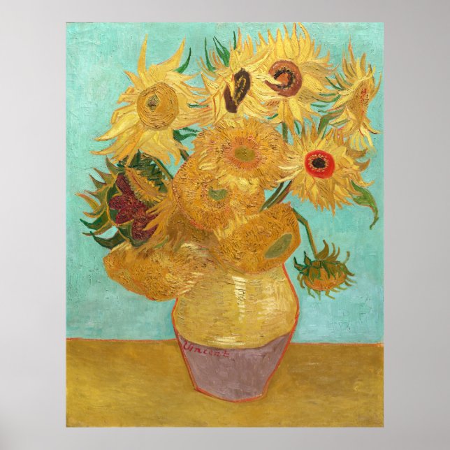 Poster des tournesols Vincent van Gogh (Devant)