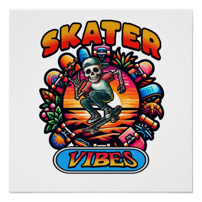 POSTER DES VIBES DE SKATER ! (Devant)