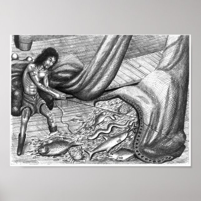 Poster des yeux morts de Vannak et filet de poisso (Devant)