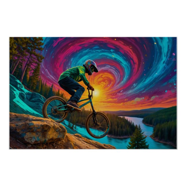 Poster Descente BMX Ride par Forest Lake (Devant)