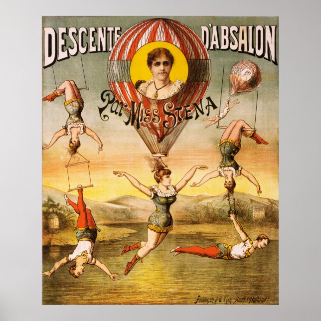 Poster Descente d'Absalon par Miss Stena (Devant)