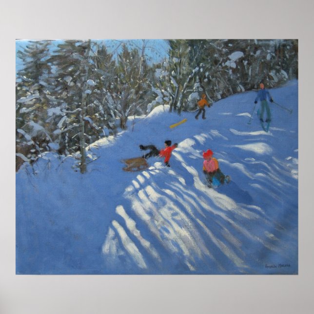 Poster Descente de la Morzine de la Sledge (Devant)