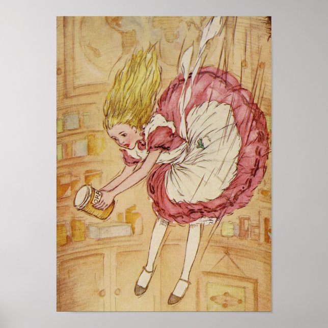 Poster Descente du trou de lapin (Devant)