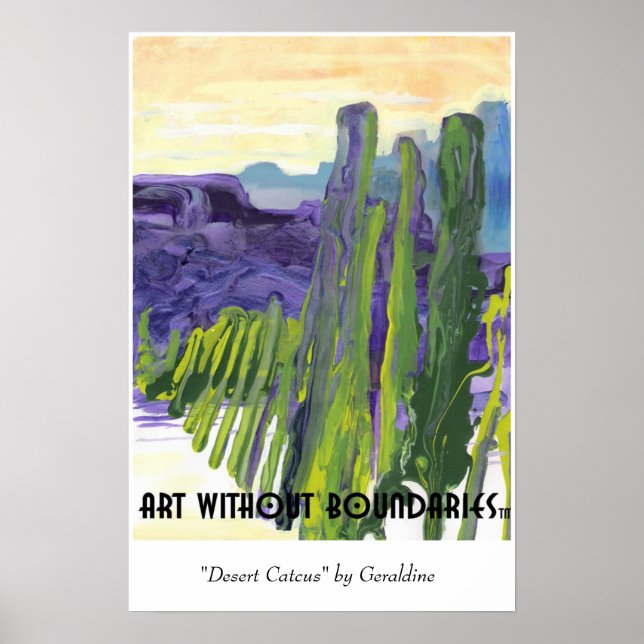 Poster : "Desert Cactus" de Geraldine (Devant)
