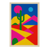Désert Géométrique Pop-Art